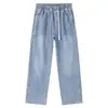 Pantalones de Mezclilla de Pierna Ancha para Hombre, Nuevos Pantalones Rectos Holgados de Rayas Estilo Americano, Pantalones para Hombre, Pantalones Largos Modernos Casuales para Adolescente