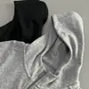 Sudadera con capucha y cremallera, gruesa, casual, nuevo estilo de otoño, corte holgado, cárdigan versátil, top liso para mujer