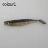 Señuelo Blando de Cola en T Pegajoso de Dos Colores 6.5cm 2g Gusano Blando Biónico Ojo de Pez Estéreo 3D Señuelo de Pesca Transfronterizo Venta al por Mayor