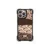 Funda floral vintage adecuada para Apple 17pm, iPhone 15 con cordón en las cuatro esquinas, 14 con soporte de espejo, 16 silicona, 18