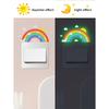 YKP006 pegatinas de interruptor de arco iris luminoso dormitorio sala de estar entrada ambientación decorativas pegatinas de pared al por mayor transfronterizo