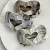 Pinza para el pelo con diseño de tinta vintage en forma de corazón, estilo nuevo, pinza de tiburón para mujer, accesorio para el pelo versátil personalizado, pasador, pinza para el pelo
