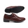 Zapatos de Cuero de Moda para Hombre 2026 Talla Grande Zapatos Formales para Hombre Primavera con Cordones Puntiagudos Zapatos Individuales para Boda
