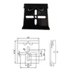 Huayi Mingtong Interruptor de Hebilla de Riel DIN35mm Hebilla de Sujeción Soporte de Montaje Aleación de Aluminio Base Negra y Blanca