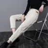 Harlan Jeans Feminino Verão 2024 Nova Cintura Alta Solta Casual Slimming All-match Turnip Torre Calças Femininas