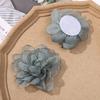 Estilo Princesa Lindo Organza Borde Quemado Gasa Flor DIY Trenzado a Mano Pasador Accesorios para el Cabello Aretes Material Venta al por Mayor