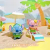 Llavero Colgante de Dibujos Animados Hula de Playa de Verano Jinnew & Stitch Muñeca Periférica Divertida de Película