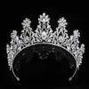 Coroa de Cristal para Noiva Europeia e Americana Atmosférica Headwear de Strass Performance de Show Acessórios de Cabelo Faixa de Cabeça Acessórios para Vestido de Casamento Mulheres