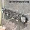 Gancho Giratorio con Ventosa con Diseño de Ondas de Agua, Gancho de Lujo Reforzado, Gancho Fuerte con Ventosa para Cocina y Baño