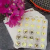 Venta Directa de Fábrica En Stock Oro Mate Plata Mate Estampado Pegatina Estampada Sobre Invitación Sello de Acero Cóncavo y Convexo Pegatina de Sellado Autoadhesiva