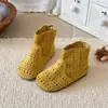 Botas Martin Infantis 2026 Sandálias de Verão para Meninas Botas Frescas Vazadas Viagem ao Pasto do Noroeste de Xinjiang Botas Curtas