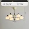 Lustre de Sala de Estar Estilo Cream Medieval Luz Principal Hall Atmosférico Retro Francês Flor de Alto Padrão Luz de Quarto