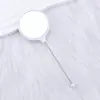 Nuevo espejo redondo pequeño de bricolaje, mini espejo lindo creativo con cuentas, de mano multicolor adorable portátil de alta definición