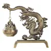 Incensário Antigo Longteng Sihai Incensário Suspenso Boshan Pingente Estilo Chinês Ornamentos para Casa e Escritório Incensário de Aromaterapia Incensário de Mesa