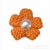 Otoño e Invierno nuevo algodón de leche flor de cinco pétalos accesorios de lana ganchillo flor pequeña decoración de ropa accesorios de tocado de flor pequeña