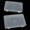 Nueva caja de plástico rectangular transparente de polipropileno, totalmente vacía, para papelería, cepillos, herramientas de ferretería, accesorios pequeños, caja de embalaje al por mayor
