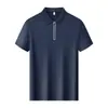 Polo Reflectante para Exteriores 70D 170G Polo de Media Cremallera Sin Costuras Tech de Manga Corta con Cuello Campana Ropa de Trabajo con Impresión Personalizable