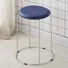 Taburete simple colorido taburete para cambiar zapatos taburete de barra restaurante asiento taburete redondo de varilla de refuerzo alfombra casa silla plegable almacenamiento taburete pequeño alto