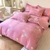 Nueva colección de otoño e invierno: Juego de ropa de cama de cuatro piezas engrosado, 100% algodón, cepillado, algodón puro, cálido, y viene en un paquete resistente, disponible para camas individuales o dobles