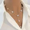 Estilo Mismo de Xiaohongshu Collar de Perlas Oversize Diseño Simple Cadena para Clavícula Retro Francés Joyería Nueva al por Mayor para Mujeres