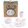 Lindo Dibujo Animado Creativo Ins Vajilla Infantil Tazón Plato Plato Hogar Práctico Actividad Regalo Set de Comida Complementaria Caja de Regalo