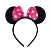 Faixa de Cabelo Laço da Minnie Vestido de Apresentação Fantasia Fivela Cabeça do Mickey Faixa de Cabelo do Mickey Mouse Adereços para o Dia das Crianças Acessórios de Cabelo para Meninas Lote