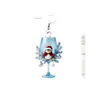Pendientes de Copa de Vino Pingüino de Hielo y Nieve Transfronterizos Atmósfera de Nicho Moda Dibujos Animados Lindos Accesorios para Pendientes Decoración