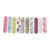 Mini Lixa de Unha Estampada com Padrão de Nail Art, Lixa de Unha Colorida Polidora Dupla Face cm