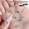 Pedras de strass em formato de ovo de pombo sem base, produto acabado, pedras de strass K9 brilhantes aplicadas à mão, acessórios coloridos ovais para arte de unhas