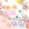 Tangxun glitter flor de pétala pequena resina acessórios feito à mão material diy patch para capa de celular acessórios para enfeite de cabeça grampo de cabelo