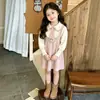 Vestido Suéter de Punto para Niña Aekyung 2026 Otoño/Invierno Nueva Moda Tejido Navideño Vestido de Princesa para Bebé