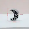 Prata Brilhante Lua Estrela Acessórios para Joias DIY Pingente Charme Cadarço Contas Decorativas Pingente de Bolsa Contas