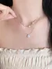 Colar Saturno Anel Estelar Feminino Planeta Pérola Broche Casual Nicho Acessórios Colar Luxo Leve Sofisticado Corrente Clavícula