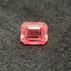 Pedra Preciosa Padparadscha Sintética Solta Cabochão, Safira Sintética Produzida Usando o Método Tila