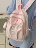 Mochila Escolar de Alto Valor da Moda Transfronteiriça para Alunas do Ensino Fundamental e Médio Design de Nicho Simples Mochila Versátil
