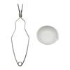 Crisol de Fusión de Oro de Cuarzo de Alta Pureza con Resistencia a Altas Temperaturas de 1500 °C Crisol de Fusión para Joyería de Oro, Plata, Platino con Pinzas Especiales