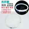 Coleira Luminosa para Pet Coleira de Cachorro Luminosa Recarregável USB Tipo-C Fibra Óptica Luminosa LED Coleira Luminosa para Cachorro