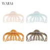 Nuevo Pinza para el Cabello Grande Hueca Wjia para Cabello Grueso, Pinza de Tiburón para Mujer, Accesorio para el Cabello de Color Gelatina de Gama Alta para la Parte Posterior de la Cabeza
