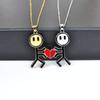 Venda imperdível transfronteiriça Amazon Love Couple Colar Sucção Magnética Fun Cartoon Expression Launch Love Suction Collarbone