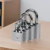 Candado de Seguridad Antirrobo con Llave, Candado Antiguo, Candado Universal de Grillete Largo y Corto, Duradero para Puertas y Gabinetes