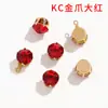 Joyería diy circonita sintética artificial garra hebilla de diamante accesorios accesorios para horquillas material de lazo hecho en casa