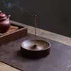 Suporte de Incenso de Nogueira Preta Uso Doméstico Base para Incenso de Palito Queimador de Incenso Cerimônia do Chá Suporte de Incenso Zen Ébano Sândalo Incenso de Agarwood Suporte de Incenso