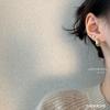 Pendientes Gorditos de Estilo Casual de Alta Gama Ins Pendientes Clásicos Versátiles Mismo Estilo que Bloggeras Coreanas Ins Pendientes Dorados y Plateados