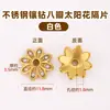 Contas Espaçadoras Quadradas Flor de Aço Inoxidável com Strass para Pulseiras Colares Brincos DIY Acessórios para Pulseiras de Cristal