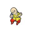 Broche creativo de mono monje de dibujos animados japoneses, broche Saiyan, pin de insignia de aleación para ropa, venta al por mayor