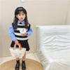Nuevo bolso coreano para bebé, mini cesta, bolso tejido, conejo de dibujos animados, niña, primavera, viaje, bolsa para snacks