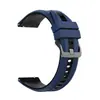 Adecuado para Samsung/Huawei/Xiaomi Watch Series Estilo Deportivo Hebilla de Dos Tonos Negra Correa de Silicona 22mm Universal