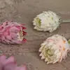 Fruta de Alcachofra Simulação Flor Imperial, Arranjo de Flores de Veludo de Alta Qualidade para Decoração de Casa, Casamento e Paisagismo de Jardim