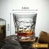 Vasos para bebidas alcohólicas whisky vaso de cristal transparente creativo vaso de vino vaso de cerveza juego de copas para bebidas alcohólicas y vino Venta al por mayor