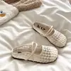 Medias Pantuflas Cerradas de Fondo Plano para Mujer, Zapatos de Pescador para Uso en Exteriores, Nuevas Sandalias Mary Jane Huecas Transpirables Verano 2026